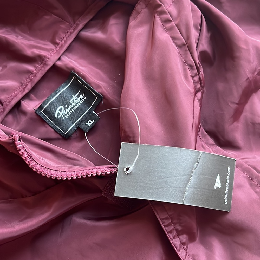 Primitive Skateboarding Jacket Mens XL Pullover Hooded Windbreaker NWT (B3) - Picture 2 of 6